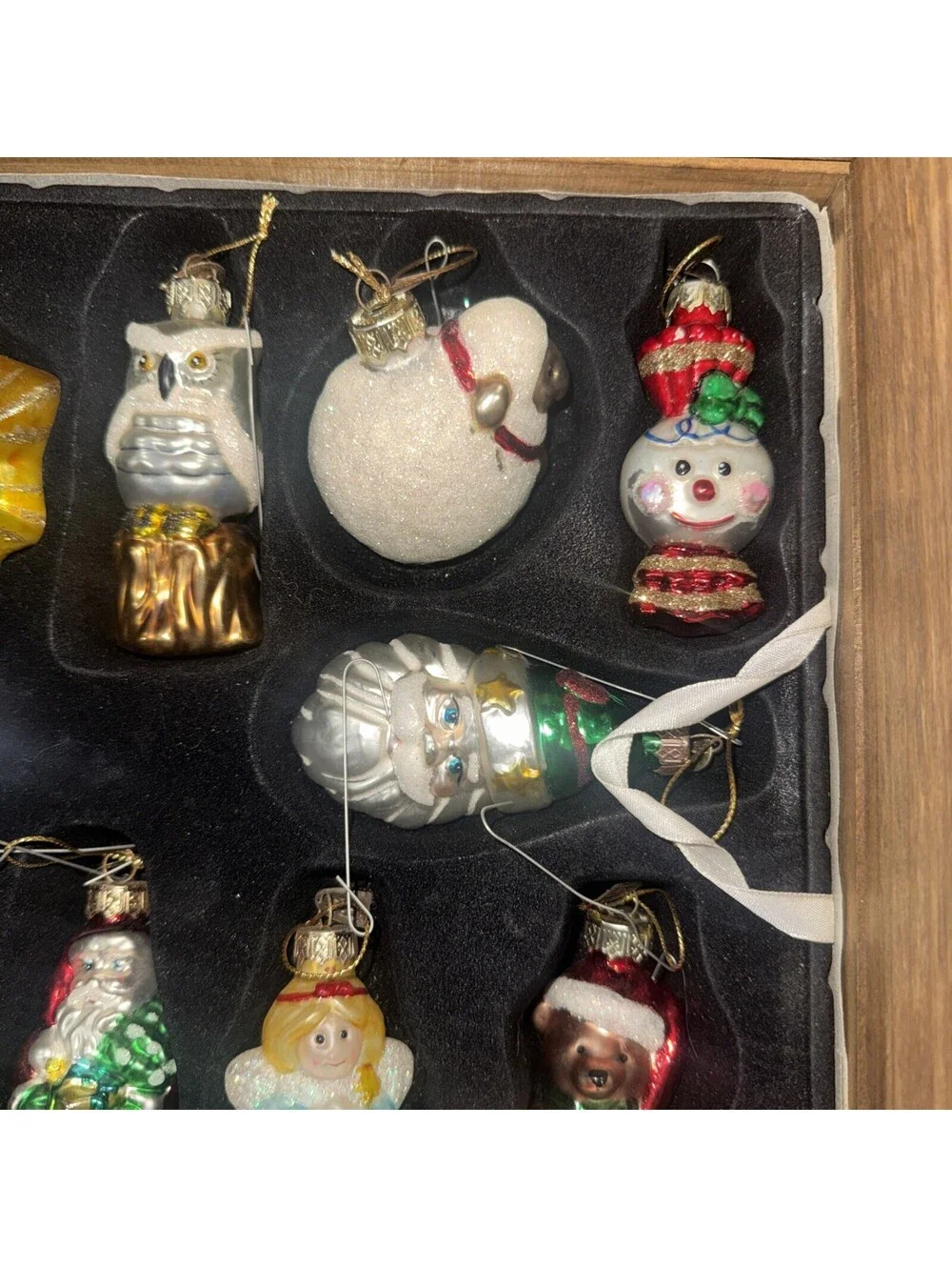 Thomas Pacconi  Christmas ornament set 36 in wood case 2002 Collection [COPY]